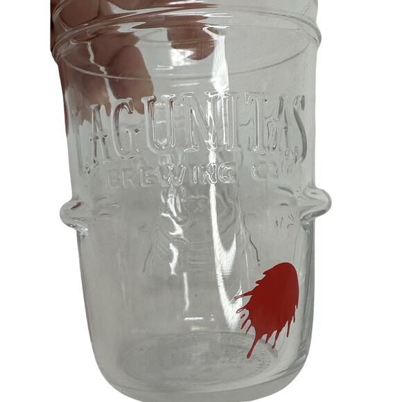 Lagunitas Beer Raised Design Pit Bull Dog Beer Glass - Picture 4 of 4